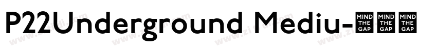 P22Underground Mediu字体转换